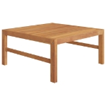 Set Divani Giardino 5pz Cuscini Crema in Legno Massello di Teak