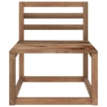 Set Divani Giardino su Pallet 4 pz in Legno di Pino Impregnato