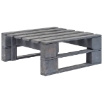 Set di Divani su Pallet 4 pz e Cuscini in Pino Impregnato Grigio