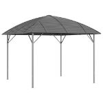 Gazebo con Tetto ad Arco 3x3 m Antracite