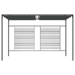 Gazebo con Tetto Retrattile 4x3x2,3 m Antracite 180 g/m²