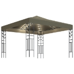 Gazebo con Luci LED a Stringa 3x3 m Grigio Talpa