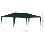 Gazebo Professionale 4x6 m Verde 90 g/m²