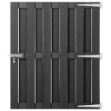 Cancello da Giardino in WPC 100x112 cm Grigio