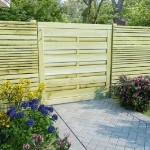 Cancello da Giardino in Legno Impregnato 100x100 cm Verde