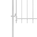 Cancello da Giardino in Acciaio 1x2 m Bianco