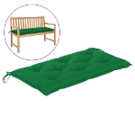 Cuscino per Panca da Giardino Verde 110x50x7 cm in Tessuto