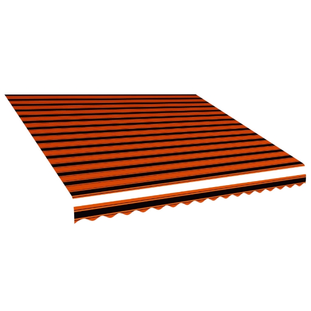 Tenda da Sole in Tela Arancione e Marrone 450x300 cm