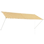 Tenda da Sole Retrattile 300x150 cm Giallo e Bianco