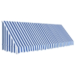 Tenda da Sole per Bistrò 400x120 cm Blu e Bianca