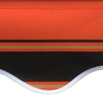 Tenda da Sole in Tela Arancione e Marrone 450x300 cm