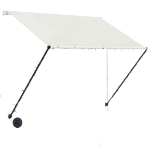 Tenda da Sole Retrattile con LED 200x150 cm Crema