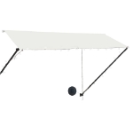 Tenda da Sole Retrattile con LED 300x150 cm Crema