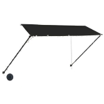 Tenda da Sole Retrattile con LED 350x150 cm Antracite