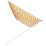 Tenda da Sole Retrattile 400x150 cm Giallo e Bianco