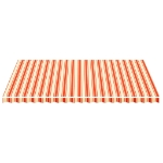 Tessuto di Ricambio per Tenda da Sole Giallo e Arancio 5x3,5 m
