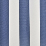Tenda Parasole in Tela Blu e Bianco 6x3m (Telaio non Incluso)
