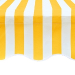 Tenda Parasole Tela Giallo e Bianco 6x3m (Telaio non Incluso)