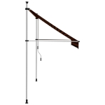 Tenda da Sole Retrattile Manuale 250 cm Arancione e Marrone