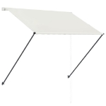 Tenda da Sole Retrattile con LED 200x150 cm Crema