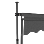 Tenda da Sole Retrattile Manuale con LED 350 cm Antracite