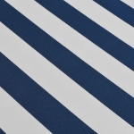 Tenda da Sole Manuale Pieghevole 500 cm Blu e Bianco