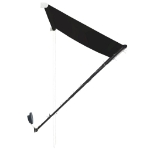 Tenda da Sole Retrattile con LED 250x150 cm Antracite