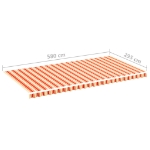 Tessuto di Ricambio per Tenda da Sole Giallo e Arancio 6x3 m