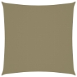 Parasole a Vela in Tela Oxford Quadrato 6x6 m Beige