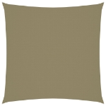 Parasole a Vela in Tela Oxford Quadrato 6x6 m Beige