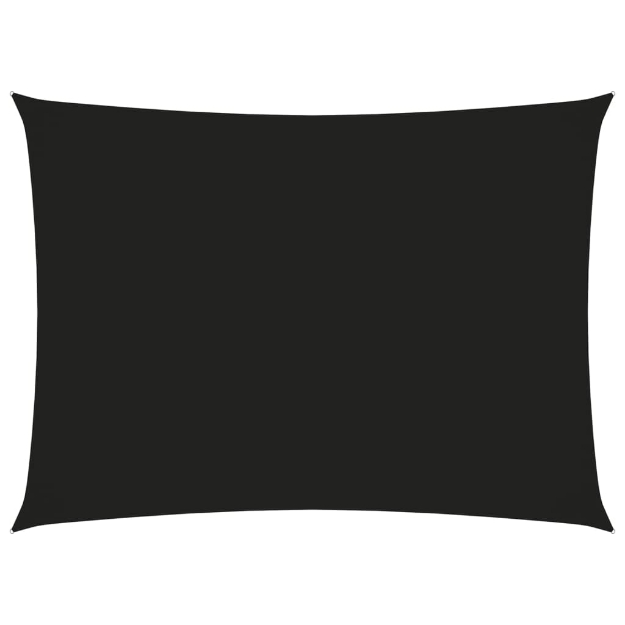 Parasole a Vela Oxford Rettangolare 3,5x5 m Nero