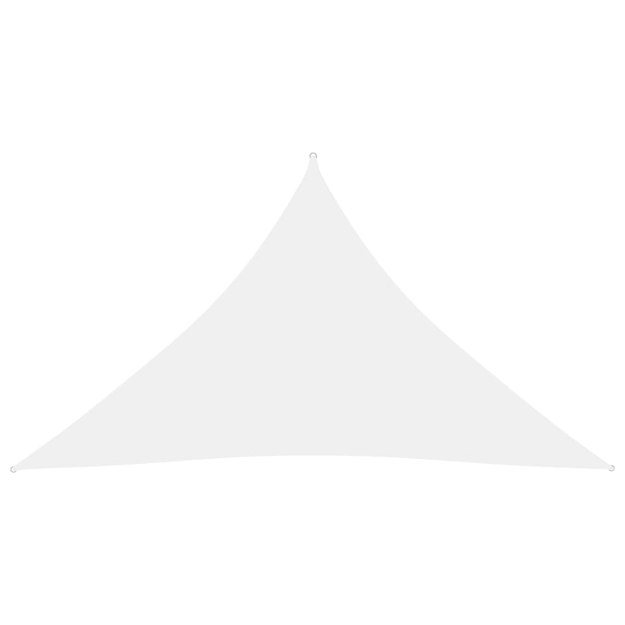 Parasole a Vela Oxford Triangolare 3,5x3,5x4,9 m Bianco