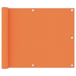Paravento da Balcone Arancione 75x300 cm Tessuto Oxford