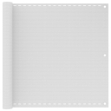Paravento da Balcone HDPE 90x600 cm Bianco