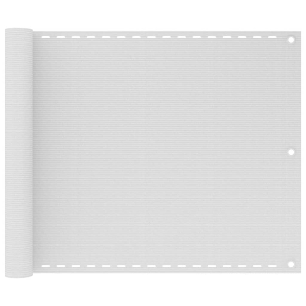 Schermo Frangivista per Balcone Bianco 75x500 cm in HDPE
