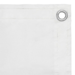Paravento da Balcone Bianco 75x400 cm in Tessuto Oxford