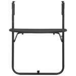 Tavolo da Balcone Pensile Marrone 60x64x83,5cm Plastica Rattan