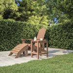 Tavolo da Giardino Adirondack Marrone 38x38x46 cm HDPE