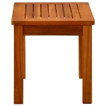 Tavolino da Giardino 50x35x36 cm in Legno Massello di Acacia