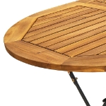 Tavolo da Giardino 160x85x74 cm Legno Massello di Acacia Ovale