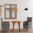 Set Mobili da Pranzo per Giardino 3 pz Grigio