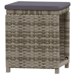 Set Divani da Giardino 6 pz con Cuscini in Polyrattan Grigio