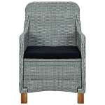 Set Mobili da Pranzo per Giardino 3 pz Grigio Chiaro