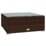 Set Divani da Giardino 13 pz con Cuscini in Polyrattan Marrone