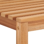 Set da Pranzo per Giardino 3 pz in Legno Massello di Teak