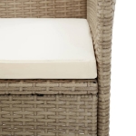 Set Mobili da Pranzo per Giardino 5 pz Beige