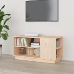 Mobile Porta TV 80x35x40,5 cm in Legno Massello di Pino