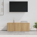 Mobile Porta TV Rovere Sonoma 80x34x30 cm in Truciolato