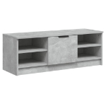 Mobile Porta TV Grigio Cemento 102x35,5x36,5 Legno Multistrato