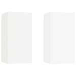 Mobili TV Bianchi 2 pz 30,5x30x60 cm in Legno Multistrato